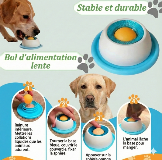Bol à Lécher Anti-Stress pour Chien