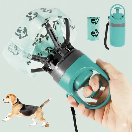 Pelle Ramasse-Crottes Portable avec Distributeur de Sacs