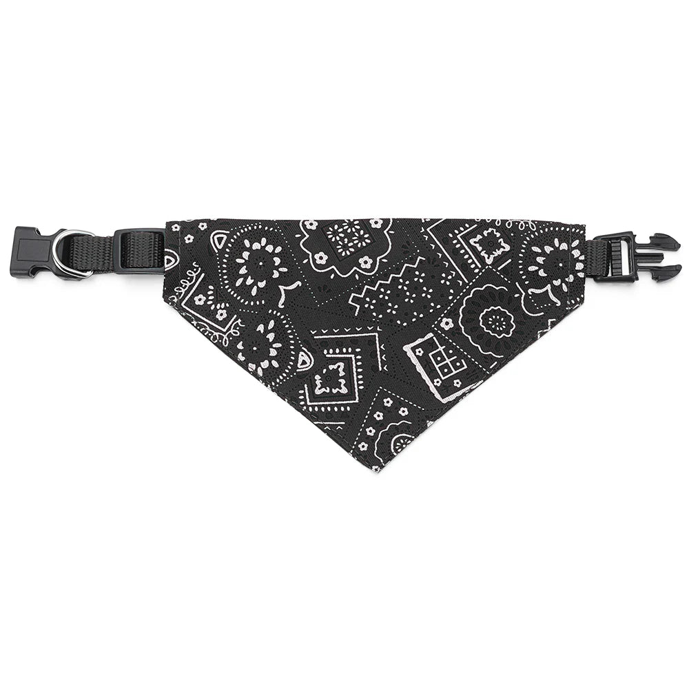 Bandana lavable triangulaire réglable en coton