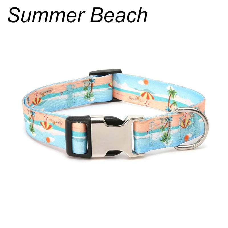 Collier ajustable motif forêt