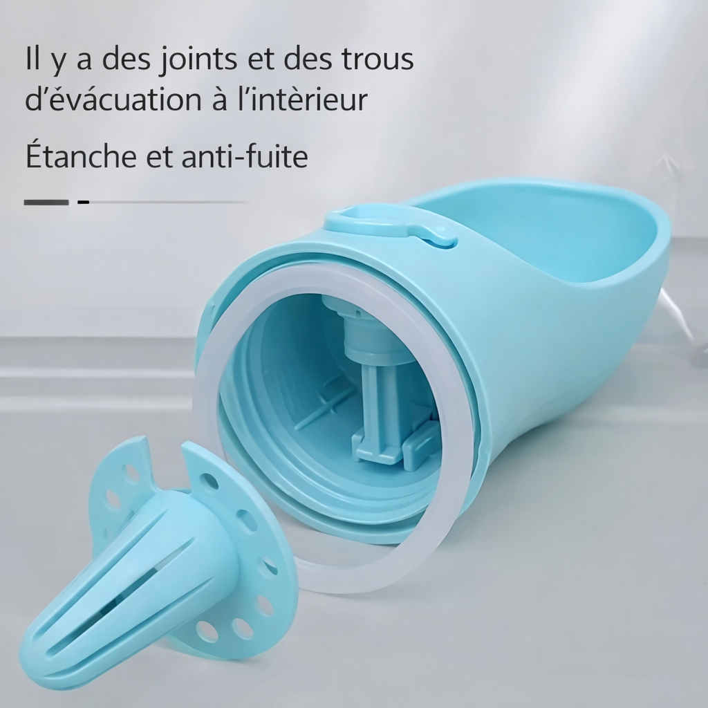 Gourde avec compartiment pour croquettes - 550 ml