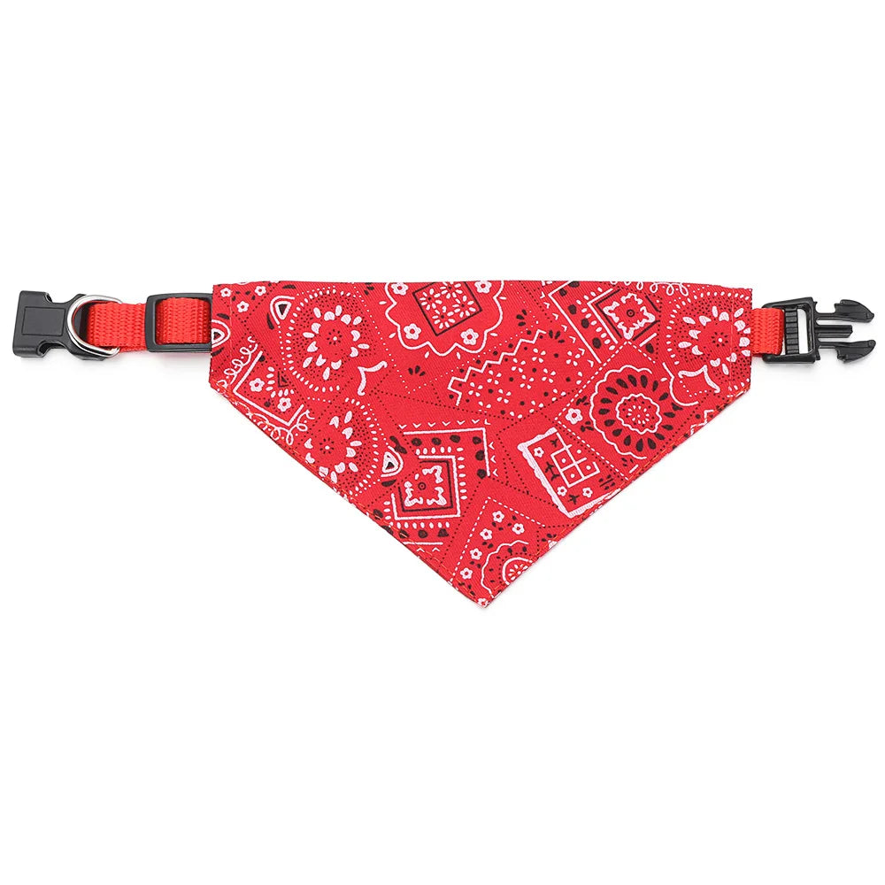 Bandana lavable triangulaire réglable en coton