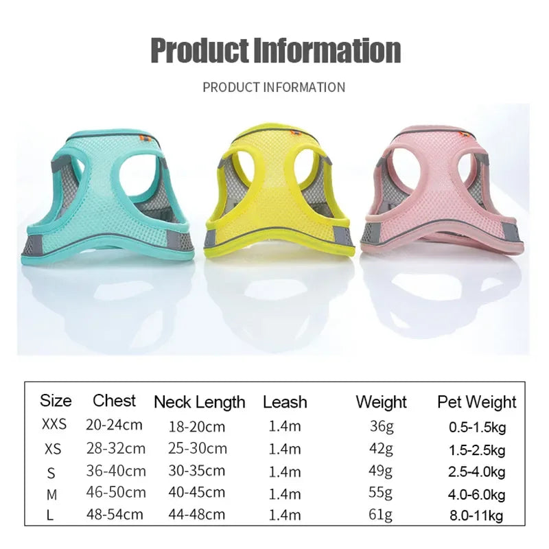 Harnais réfléchissant pour chien et chiot