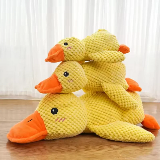 Peluche canard sonore et résistante