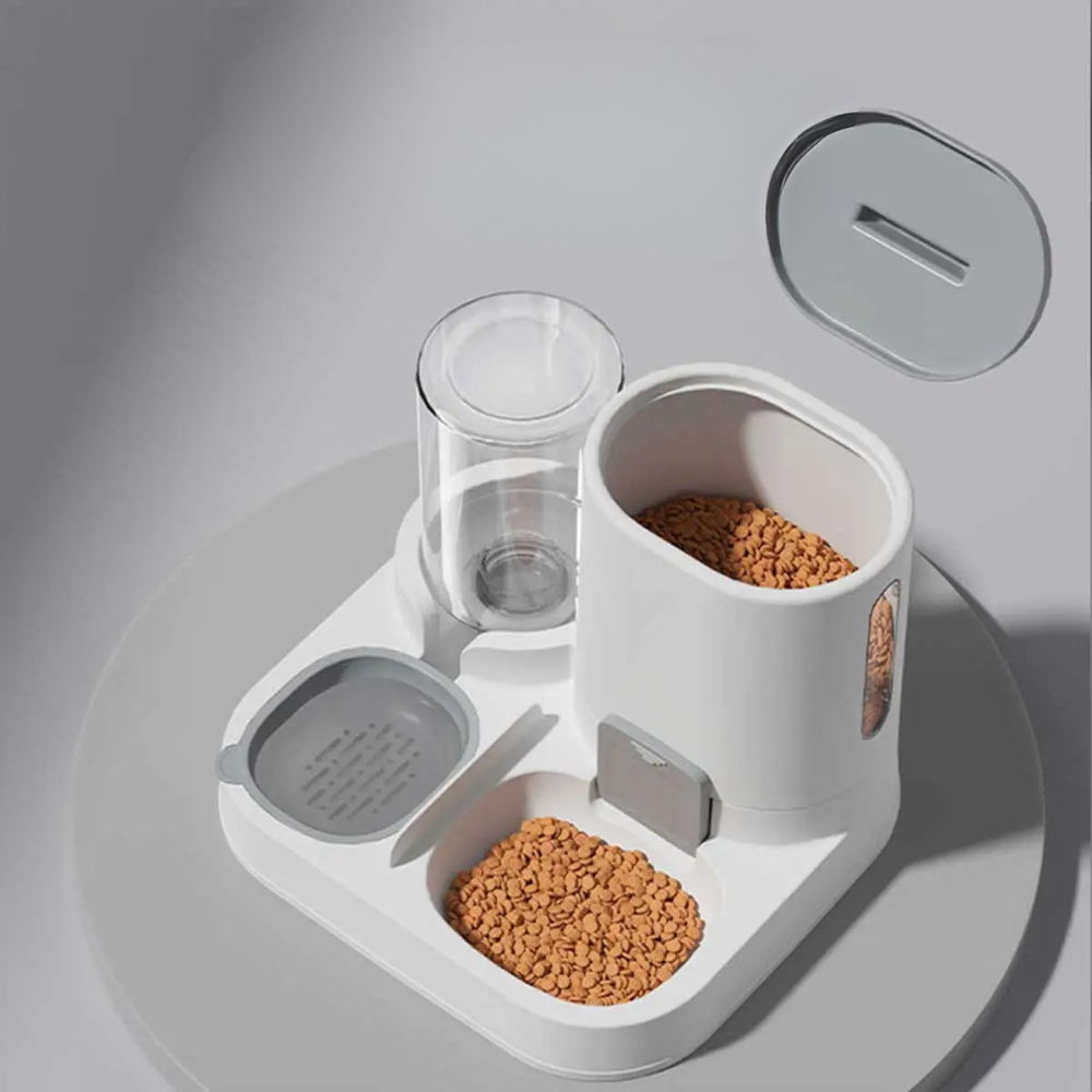 Distributeur d’eau et de nourriture 2-en-1