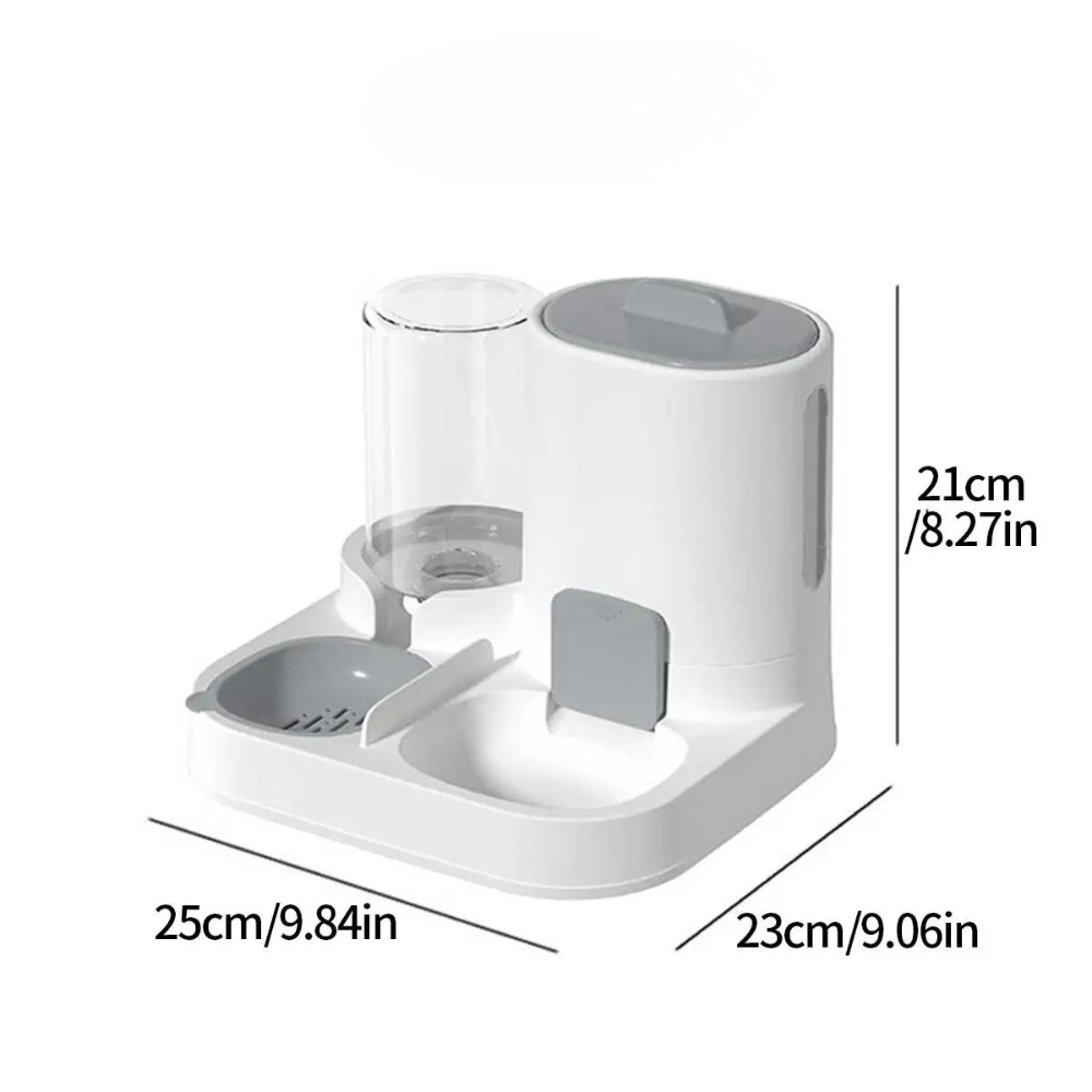 Distributeur d’eau et de nourriture 2-en-1
